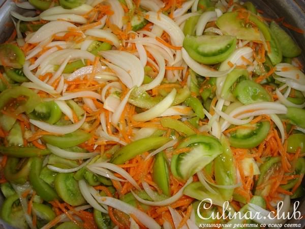 Салат из зеленых помидоров(вариант)