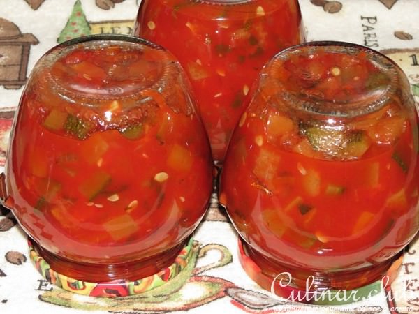 Салат из цукини и болгарского перца на зиму (Мультиварка)