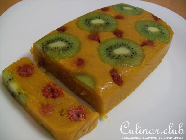 Суфле из тыквы с курагой